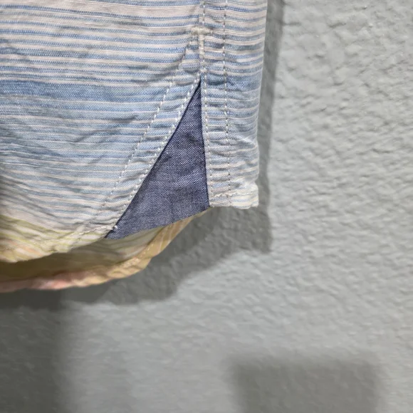 Tommy Bahama Mens Button Down Camp Shirt Short Sleeve Pastel Stripe Size XL. - Picture 4 of 9
